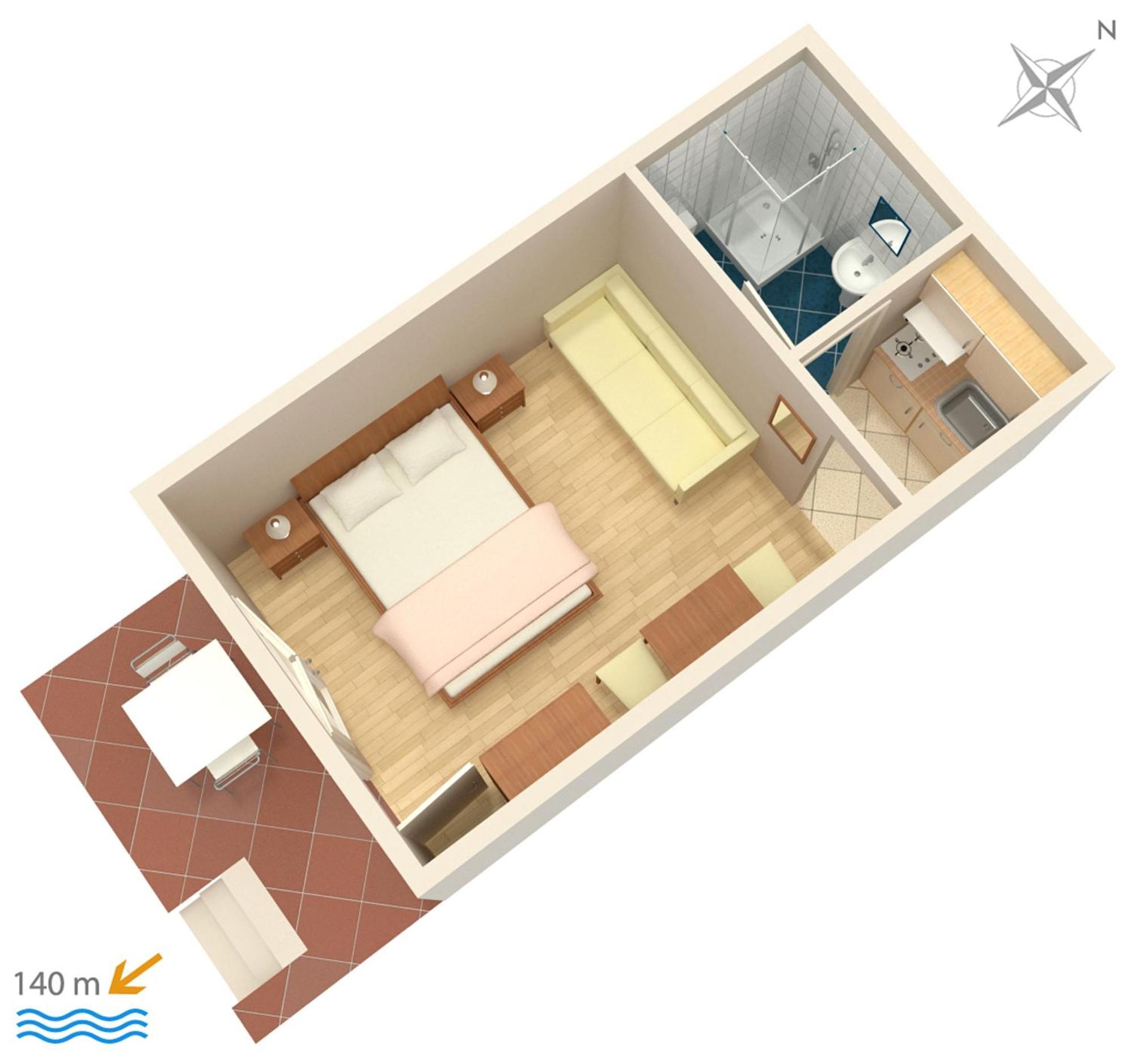Apartments And Rooms By The Sea Brela, Makarska - 2752 Luaran gambar