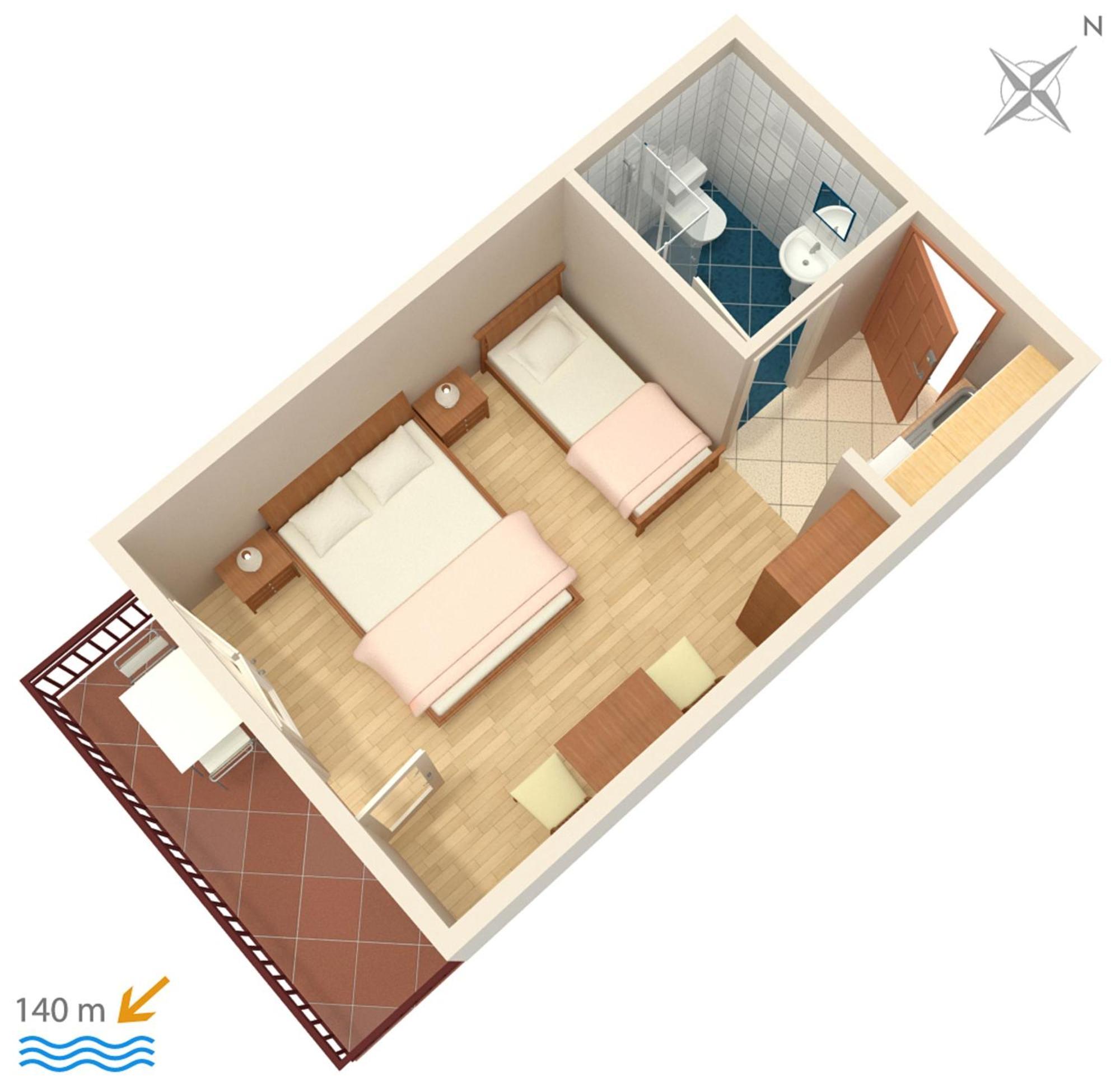 Apartments And Rooms By The Sea Brela, Makarska - 2752 Luaran gambar